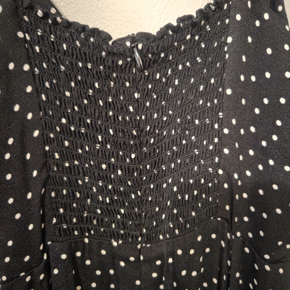 Reformation Women's Sorrento Black Polka Dot Whimsical Maxi Dress. Size 2 - Picture 9 of 12